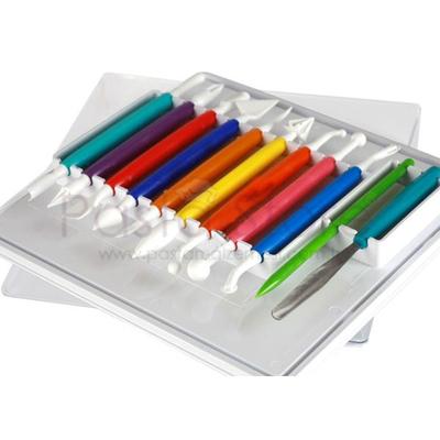11li Şeker Hamuru Marzipan Şekillendirme Seti