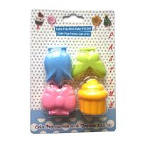 4 lü Cakepops Seti Kelebek,Lale,Fiyonk,Cupcake