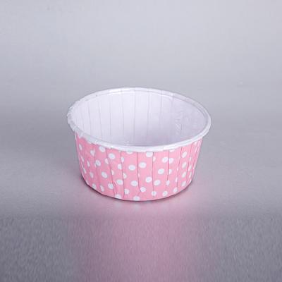 Açık Pembe Puantiyeli Muffin Kek Kalıbı