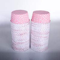 Açık Pembe Puantiyeli Muffin Kek Kalıbı