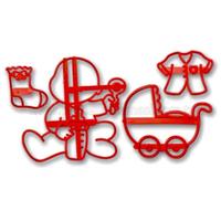 Bebek Arabalı Patchwork Kurabiye Kalıbı Klişe