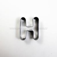 H Harfi Modeli Kurabiye Kalıbı Metal Kopat