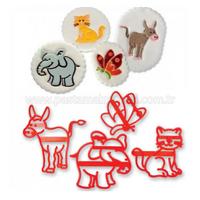 Hayvancıklar Figürlü Patchwork Kurabiye Kalıbı Klişe