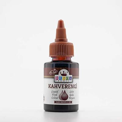 Kahverengi Sıvı Gıda Boyası - 60 gr