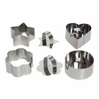 Kalp,Çiçek,Yuvarlak,Yıldız Metal 4 lü Kopat