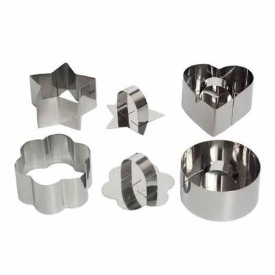Kalp,Çiçek,Yuvarlak,Yıldız Metal 4 lü Kopat