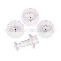 Kalp Figürlü Basmalı Kopat Set 3lü Mini (12376)