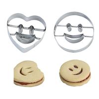 Kalp Ve Gülen Yüz Kurabiye Kalıbı