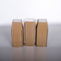 KARE MİNİ KEK KALIBI -KAHVE EKOSE (47 x 47 x h:48 mm) / 100 ADET