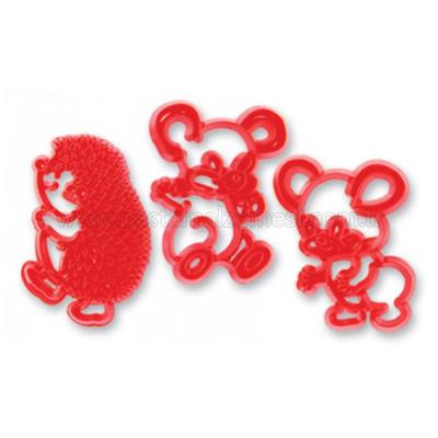 Kirpi ve Fare Figürlü Patchwork Kurabiye Kalıbı Klişe