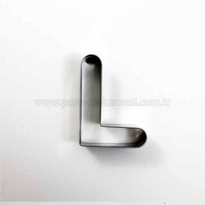 L Harfi Modeli Kurabiye Kalıbı Metal Kopat