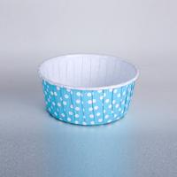 Mavi Puantiyeli CupCake Pet Kapsül 50 Adet 52x45 mm