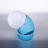 Mavi Puantiyeli CupCake Pet Kapsül 50 Adet 52x45 mm