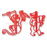 Maymun ve Ayı Figürlü Patchwork Kurabiye Kalıbı Klişe