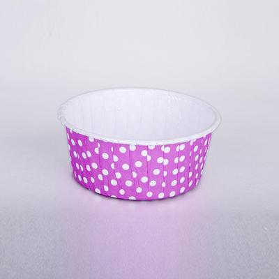 Mor Puantiyeli Muffin Kek Kalıbı