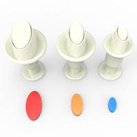 Oval 3lü Küçük Boy Enjektörlü Kopat