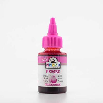 Pembe Sıvı Gıda Boyası - 60 gr