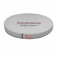 Strafor Yuvarlak Pasta Altlığı 34x3 cm