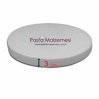 Strafor Yuvarlak Pasta Altlığı 18x3 cm