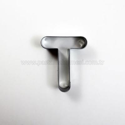T Harfi Modeli Kurabiye Kalıbı Metal Kopat