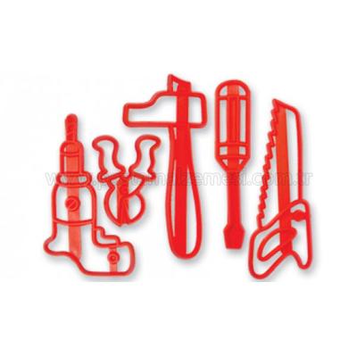 Tamir Aletleri Figürlü Patchwork Kurabiye Kalıbı Klişe