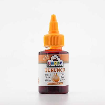 Turuncu Sıvı Gıda Boyası -  60 gr