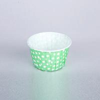 Yeşil Puantiyeli Cupcake Pet Kapsül50 Adet