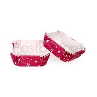 Yonca Figürlü Kare CupCake Pet Kapsül 100 Adet 50x50 mm