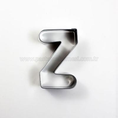 Z Harfi Modeli Kurabiye Kalıbı Metal Kopat